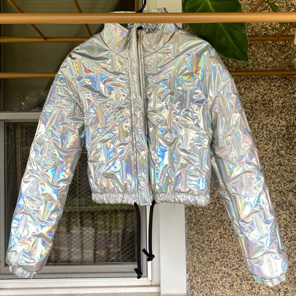 K TOÖ Holographic Puffer Jacket - Picture 2 of 10
